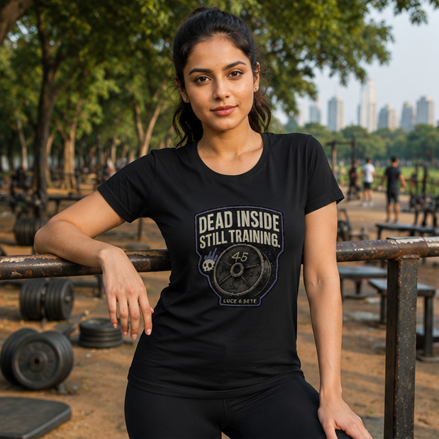 LUCE & SETE GPT mockup 1 - Dead Inside Still Training Classic Graphic T-Shirt for Women | Motivational Fitness Streetwear - 101_9392650092781_womens-classic-t-shirt-78_NO_EXCUSES_GRID_20260607_092728_01_row1_col1.png