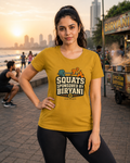 LUCE & SETE GPT mockup 1 - Squats Sponsored by Biryani Classic Graphic T-Shirt for Women | Fitness Humor Streetwear - 101_9392650191085_womens-classic-t-shirt-80_NO_EXCUSES_front_HERO_20260607_093406.png