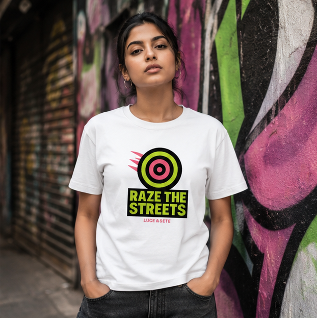 LUCE & SETE GPT mockup 1 - Raze The Streets Graphic T-Shirt for Men & Women | Bold Urban Streetwear - 265_9389895352557_unisex-stretch-t-shirt-168_BUILD_DIFF_GRID_20260602_192341_02_row1_col2.png