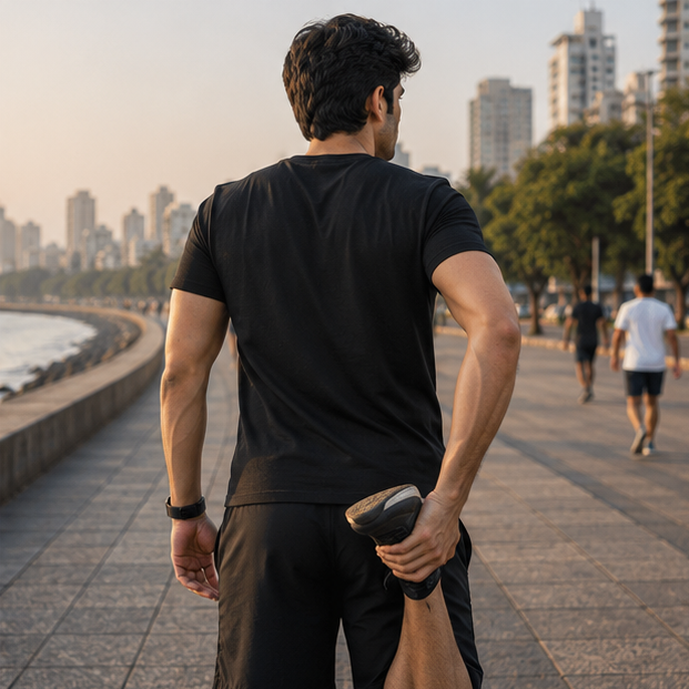 LUCE & SETE GPT mockup 1 - Push Your Limits Graphic T-Shirt for Men & Women | Motivational Fitness Streetwear - 270_9388322554093_unisex-stretch-t-shirt-144_NO_EXCUSES_GRID_20260601_205838_04_row2_col2.png