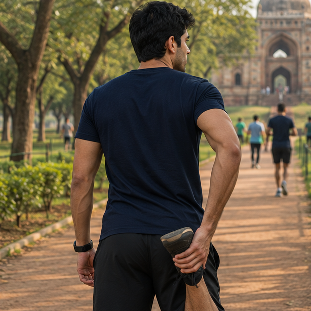 LUCE & SETE GPT mockup 1 - Fitness Is Life Graphic T-Shirt for Men & Women | Motivational Fitness Streetwear - 272_9388320555245_unisex-stretch-t-shirt-141_NO_EXCUSES_GRID_20260601_210109_04_row2_col2.png