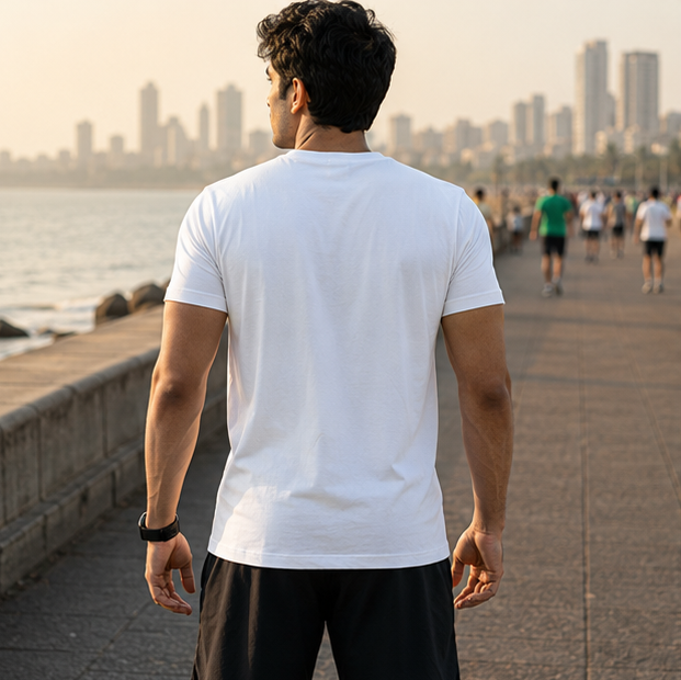 LUCE & SETE GPT mockup 1 - Fitness Is Life Graphic T-Shirt for Men & Women | Motivational Fitness Streetwear - 273_9388320194797_unisex-stretch-t-shirt-140_NO_EXCUSES_GRID_20260601_210405_03_row2_col1.png