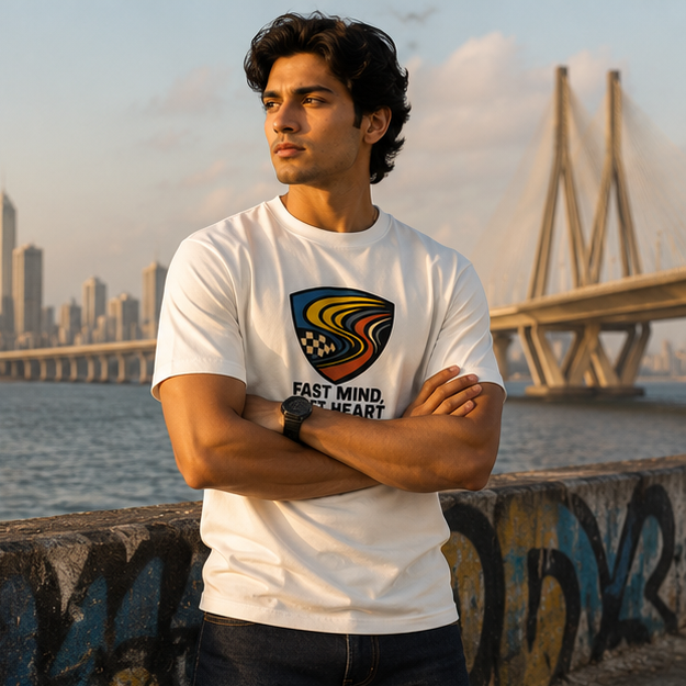 LUCE & SETE GPT mockup 1 - Fast Mind Soft Heart Graphic T-Shirt for Men & Women | Confident Streetwear - 275_9388262293741_unisex-stretch-t-shirt-113_BUILD_DIFF_GRID_20260601_184411_02_row1_col2.png