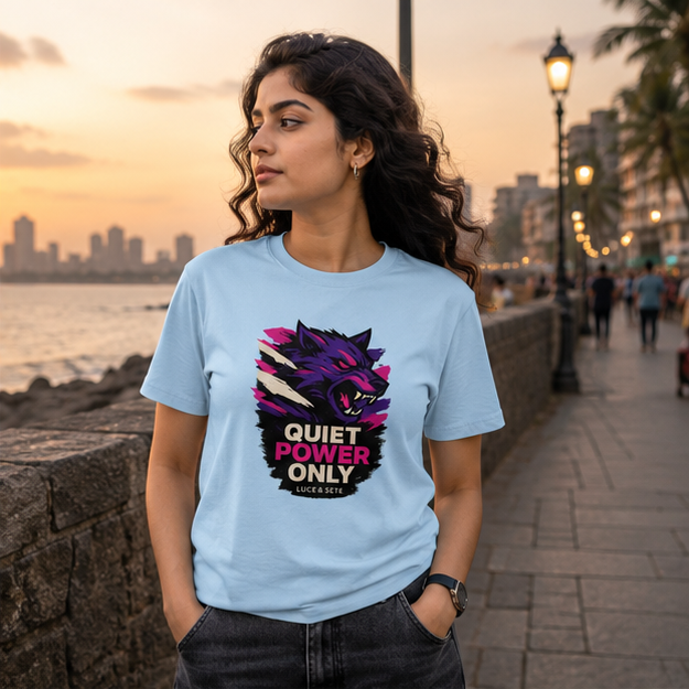 LUCE & SETE GPT mockup 1 - Quiet Power Only Graphic T-Shirt for Men & Women | Empowerment Streetwear - 275_9388265636077_unisex-stretch-t-shirt-128_BUILD_DIFF_GRID_20260601_185821_02_row1_col2.png