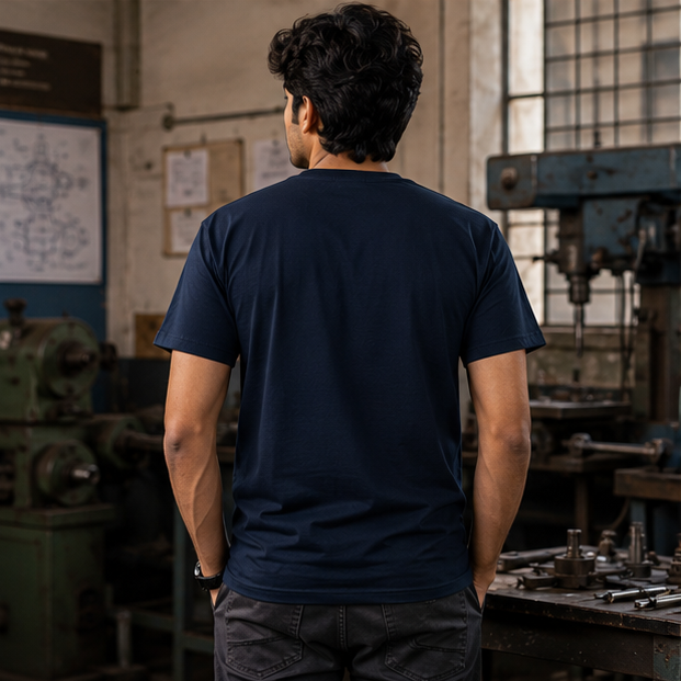 LUCE & SETE GPT mockup 1 - Built From Constraints Graphic T-Shirt for Men & Women | Engineering Pride Streetwear - 279_9388262949101_unisex-stretch-t-shirt-120_BUILD_DIFF_GRID_20260601_191257_03_row2_col1.png