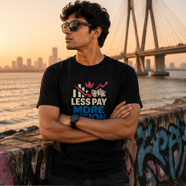 LUCE & SETE GPT mockup 1 - Less Pay More Vision Graphic T-Shirt for Men & Women | Ambition Streetwear - 281_9388263047405_unisex-stretch-t-shirt-123_BUILD_DIFF_GRID_20260601_191547_01_row1_col1.png