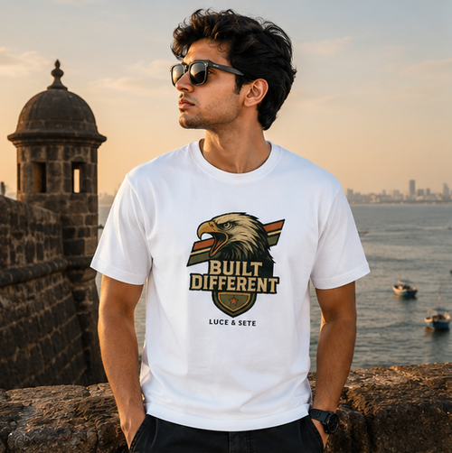 LUCE & SETE GPT mockup 1 - Built Different Graphic T-Shirt for Men & Women | Confidence Streetwear - 282_9388262818029_unisex-stretch-t-shirt-117_BUILD_DIFF_GRID_20260601_191901_01_row1_col1.png