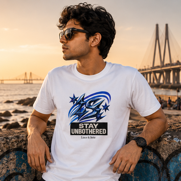 LUCE & SETE GPT mockup 1 - Stay Unbothered Graphic T-Shirt for Men & Women | Confident Streetwear - 282_9388262850797_unisex-stretch-t-shirt-118_BUILD_DIFF_GRID_20260601_192214_01_row1_col1.png