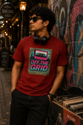 LUCE & SETE GPT mockup 1 - Off The Grid Retro Graphic T-Shirt for Men & Women | Urban Nostalgia Streetwear - 283_9388262457581_unisex-stretch-t-shirt-116_BUILD_DIFF_front_HERO_20260601_192746.png