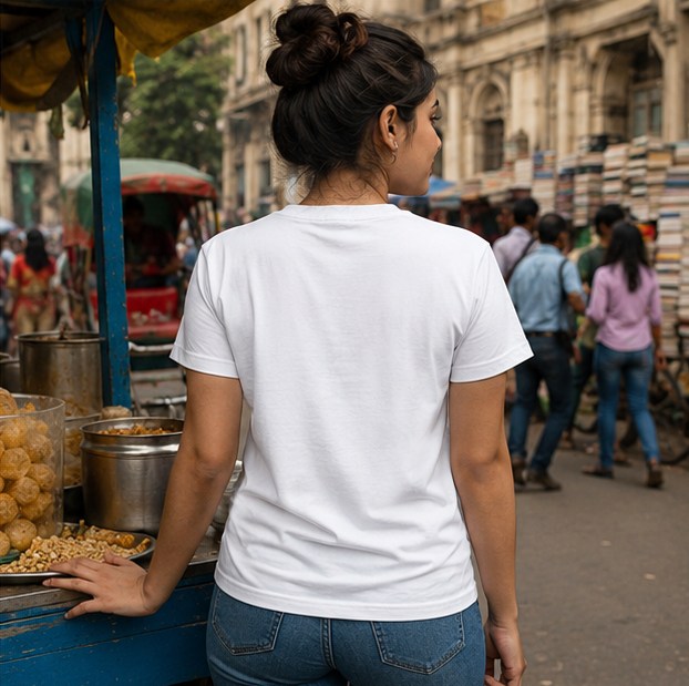 LUCE & SETE GPT mockup 1 - কম খাই Bengali Humor Graphic T-Shirt for Men & Women | Playful Bengali Streetwear - 327_9388126273773_unisex-stretch-t-shirt-103_BENGALI_GRID_20260601_121807_04_row2_col2.png