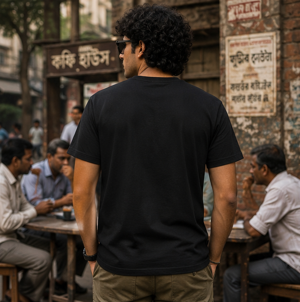 LUCE & SETE GPT mockup 1 - নিজের নিয়মে চলি Graphic T-Shirt for Men & Women | Bold Bengali Streetwear - 378_9388126470381_unisex-stretch-t-shirt-107_BENGALI_GRID_20260601_145057_03_row2_col1.png