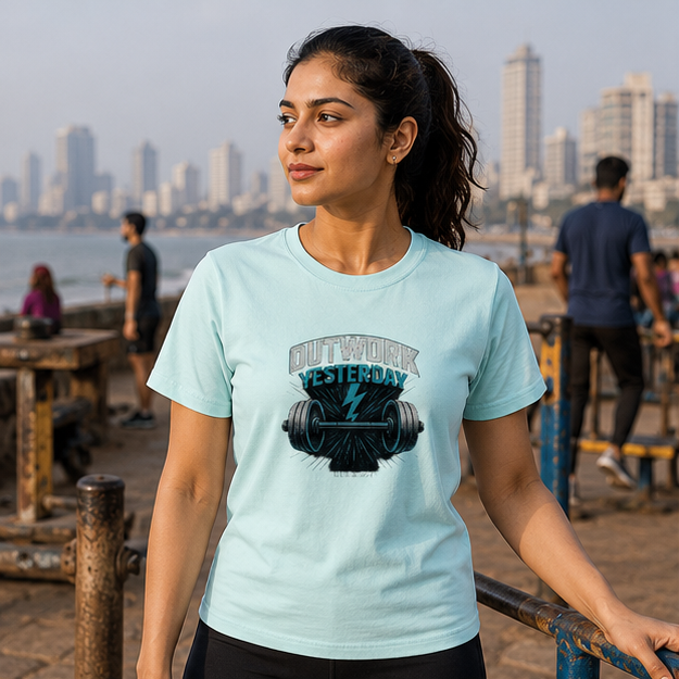LUCE & SETE GPT mockup 1 - Outwork Yesterday Motivational Graphic T-Shirt for Men & Women | Fitness Discipline Streetwear - 400_9388311314669_unisex-stretch-t-shirt-119_NO_EXCUSES_GRID_20260601_215757_01_row1_col1.png