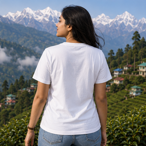 LUCE & SETE GPT mockup 1 - পাহাড়ে গেলে মন ভালো হয় Graphic T-Shirt for Men & Women | Mountain Travel Vibes - 446_9389664960749_unisex-stretch-t-shirt-150_BENGALI_GRID_20260602_093955_04_row2_col2.png