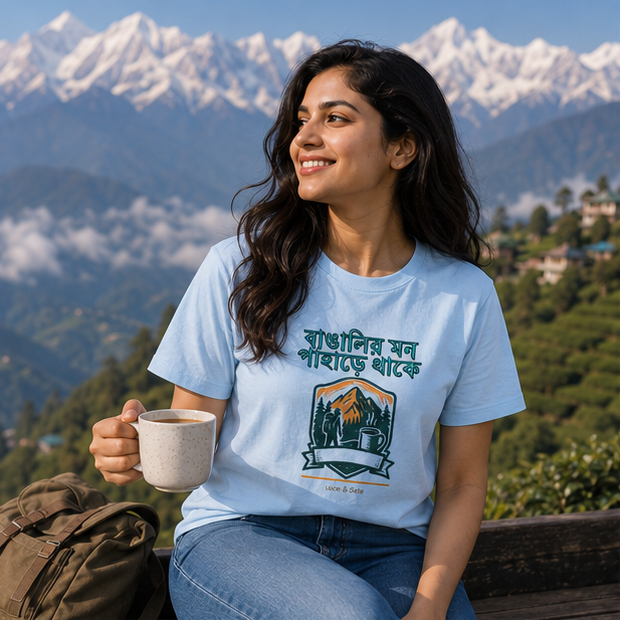 LUCE & SETE GPT mockup 1 - Bengali Pride Mountain Graphic T-Shirt for Men & Women | Nature Adventure Streetwear - 446_9389665452269_unisex-stretch-t-shirt-151_BENGALI_GRID_20260602_094302_01_row1_col1.png