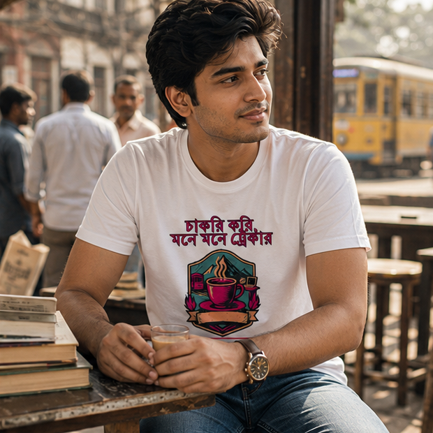 LUCE & SETE GPT mockup 1 - চাকরি করি মনে মনে স্ট্রিকার Graphic T-Shirt for Men & Women | Bengali Sarcasm Streetwear - 451_9389700808941_unisex-stretch-t-shirt-162_BENGALI_GRID_20260602_103723_02_row1_col2.png
