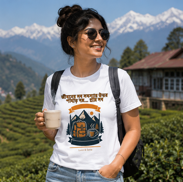 LUCE & SETE GPT mockup 1 - Mountain Adventure Bengali Quote Graphic T-Shirt for Men & Women | Motivational Streetwear - 453_9389700186349_unisex-stretch-t-shirt-158_BENGALI_GRID_20260602_104405_02_row1_col2.png