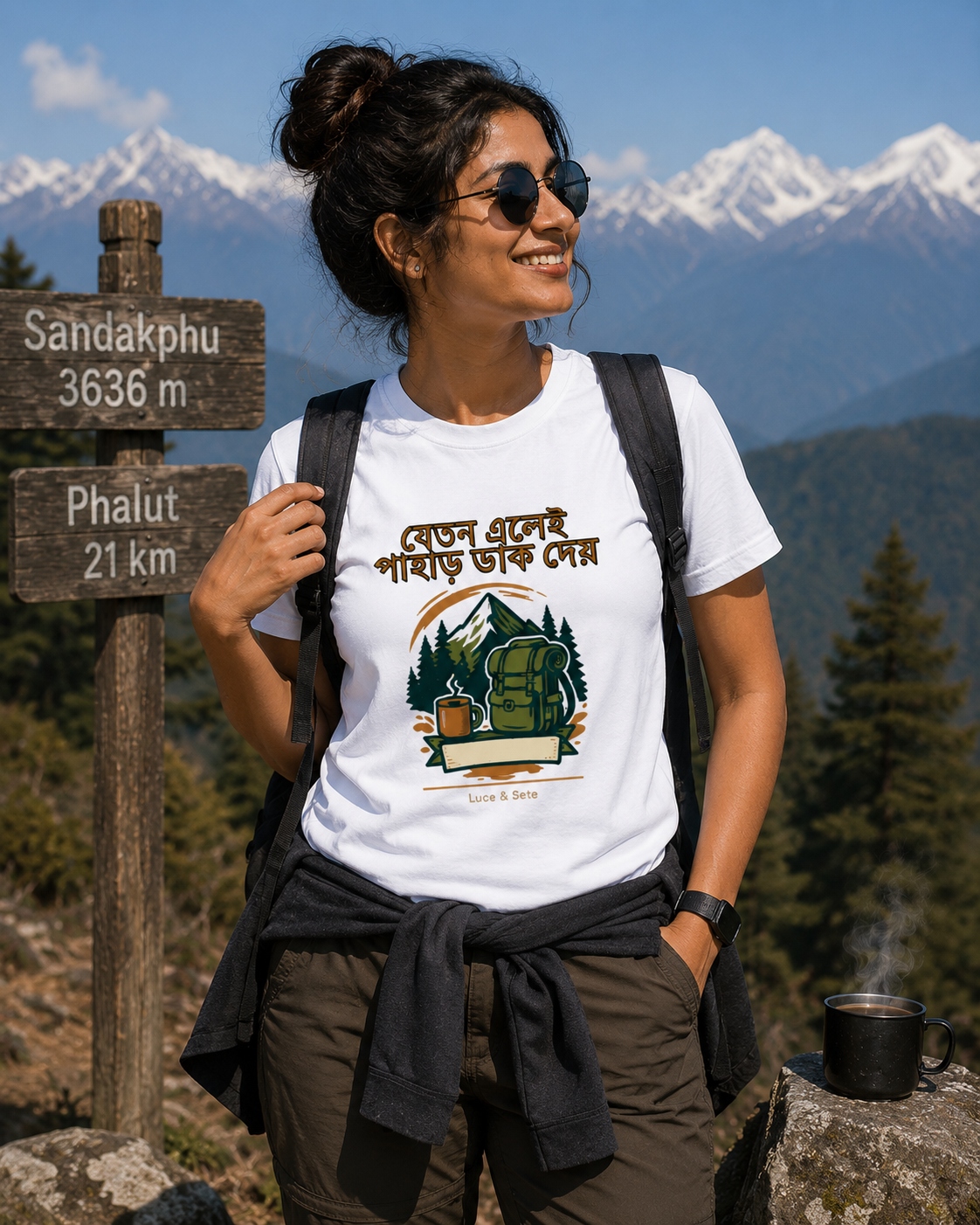 LUCE & SETE GPT mockup 1 - রেতেন এলে পাহাড় ডাক দেয় Graphic T-Shirt for Men & Women | Bengali Travel Streetwear - 453_9389700677869_unisex-stretch-t-shirt-161_BENGALI_front_HERO_20260602_104804.png
