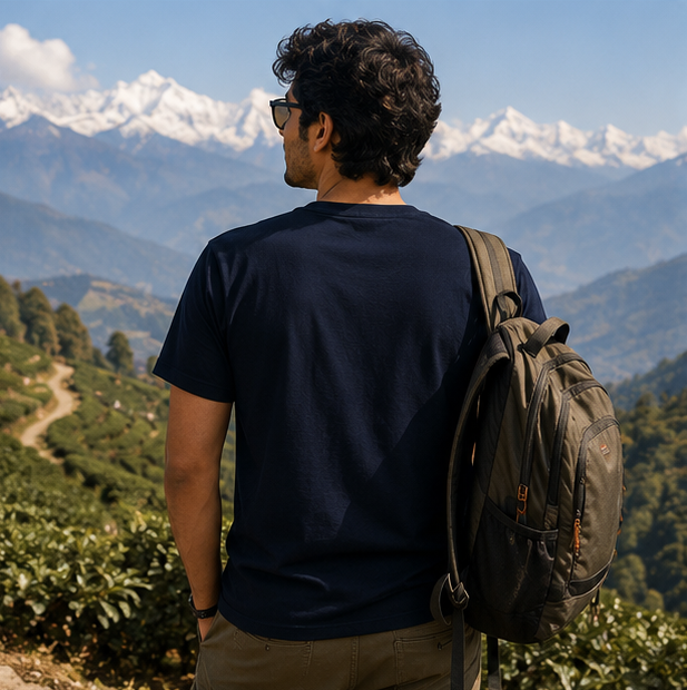 LUCE & SETE GPT mockup 1 - পাহাড়ই শেষ উত্তর Graphic T-Shirt for Men & Women | Travel Adventure Streetwear - 456_9389663518957_unisex-stretch-t-shirt-146_BENGALI_GRID_20260602_105204_03_row2_col1.png
