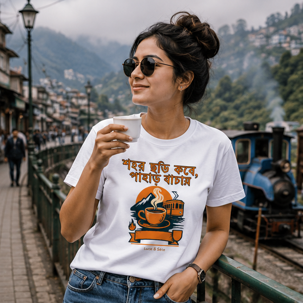 LUCE & SETE GPT mockup 1 - শহর কাঁটু করে পাহাড়ি বাঁচায় Graphic T-Shirt for Men & Women | Bengali Pride Streetwear - 456_9389699694829_unisex-stretch-t-shirt-155_BENGALI_GRID_20260602_105539_01_row1_col1.png