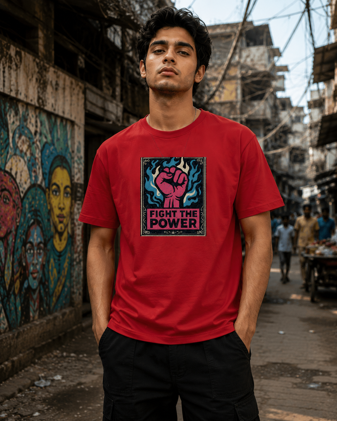 LUCE & SETE GPT mockup 1 - Fight The Power Classic Graphic T-Shirt for Men | Bold Statement Streetwear - 470_9391064875245_unisex-classic-crew-t-shirt-27_TRAVEL_front_HERO_20260604_222306.png