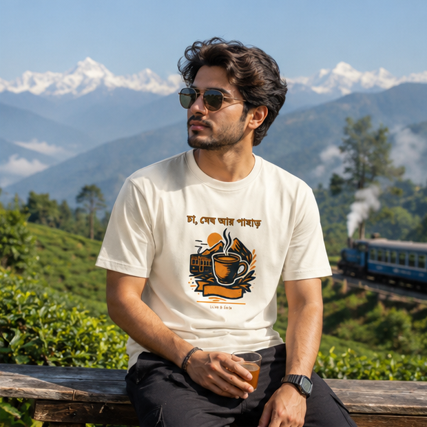 LUCE & SETE GPT mockup 1 - Tea, Clouds and Mountains Classic Graphic T-Shirt for Men | Bengali Nature Streetwear - 470_9391314698477_unisex-classic-crew-t-shirt-42_BENGALI_GRID_20260604_231628_02_row1_col2.png