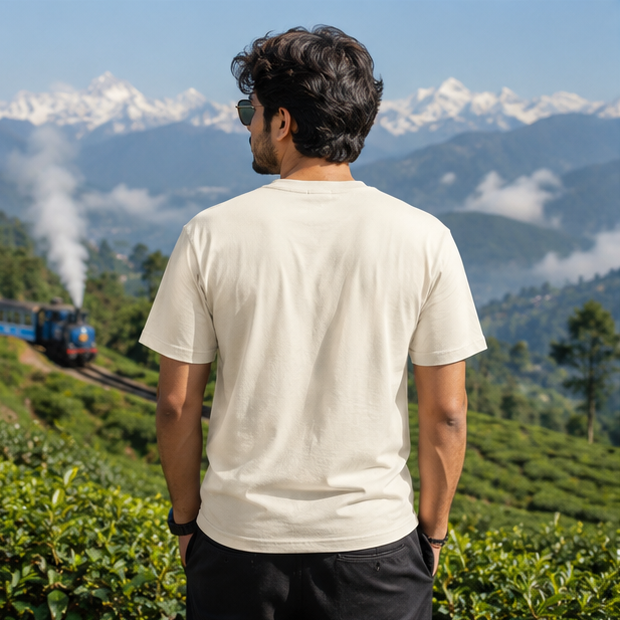 LUCE & SETE GPT mockup 1 - Tea, Clouds and Mountains Classic Graphic T-Shirt for Men | Bengali Nature Streetwear - 470_9391314698477_unisex-classic-crew-t-shirt-42_BENGALI_GRID_20260604_231628_03_row2_col1.png
