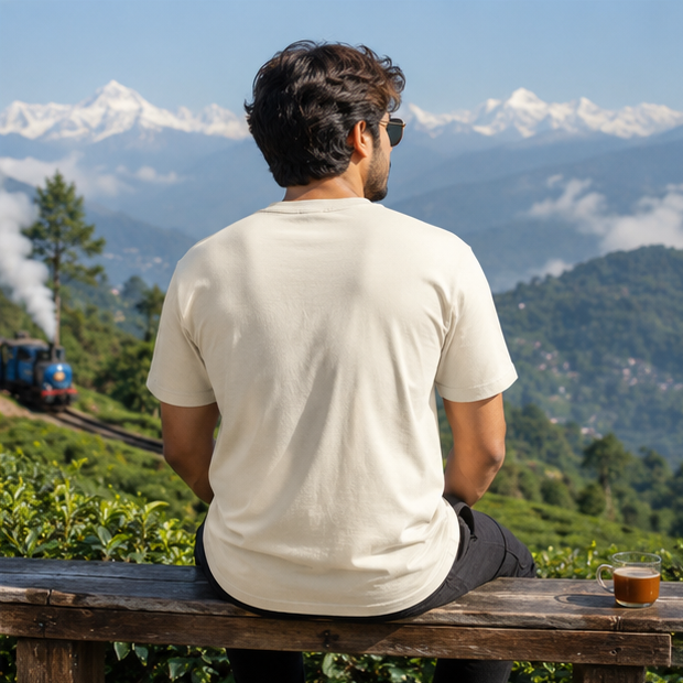 LUCE & SETE GPT mockup 1 - Tea, Clouds and Mountains Classic Graphic T-Shirt for Men | Bengali Nature Streetwear - 470_9391314698477_unisex-classic-crew-t-shirt-42_BENGALI_GRID_20260604_231628_04_row2_col2.png