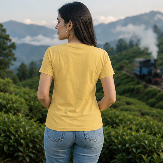 LUCE & SETE GPT mockup 1 - Tea Sage and Mountains Classic Graphic T-Shirt for Women | Bengali Cozy Streetwear - 470_9391315779821_womens-classic-t-shirt-41_BENGALI_GRID_20260604_232143_03_row2_col1.png