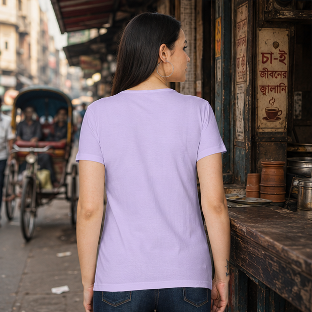 LUCE & SETE GPT mockup 1 - কাজ কম চা বেশি চাই Classic Graphic T-Shirt for Women | Bengali Tea Lover Streetwear - 470_9391401697517_womens-classic-t-shirt-57_BENGALI_GRID_20260605_060551_03_row2_col1.png