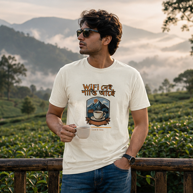 LUCE & SETE GPT mockup 1 - WiFi নেই শান্তি আছে Classic Graphic T-Shirt for Men | Bengali Peace Statement - 470_9391404089581_unisex-classic-crew-t-shirt-49_BENGALI_GRID_20260605_080646_02_row1_col2.png