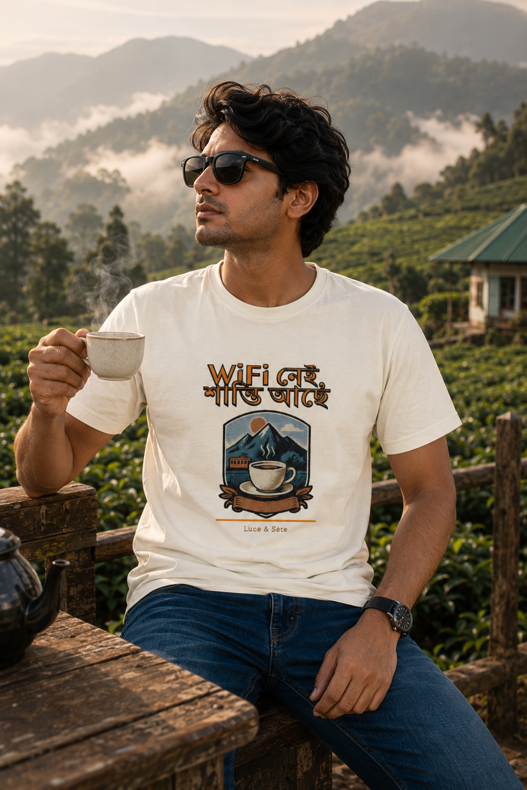 LUCE & SETE GPT mockup 1 - WiFi নেই শান্তি আছে Classic Graphic T-Shirt for Men | Bengali Peace Statement - 470_9391404089581_unisex-classic-crew-t-shirt-49_BENGALI_front_HERO_20260605_080818.png