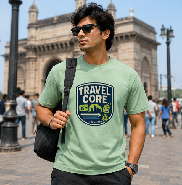 LUCE & SETE GPT mockup 1 - Travel Core Classic Graphic T-Shirt for Men | Adventure & Freedom Streetwear - 473_9391064973549_unisex-classic-crew-t-shirt-29_TRAVEL_GRID_20260604_212221_01_row1_col1.png