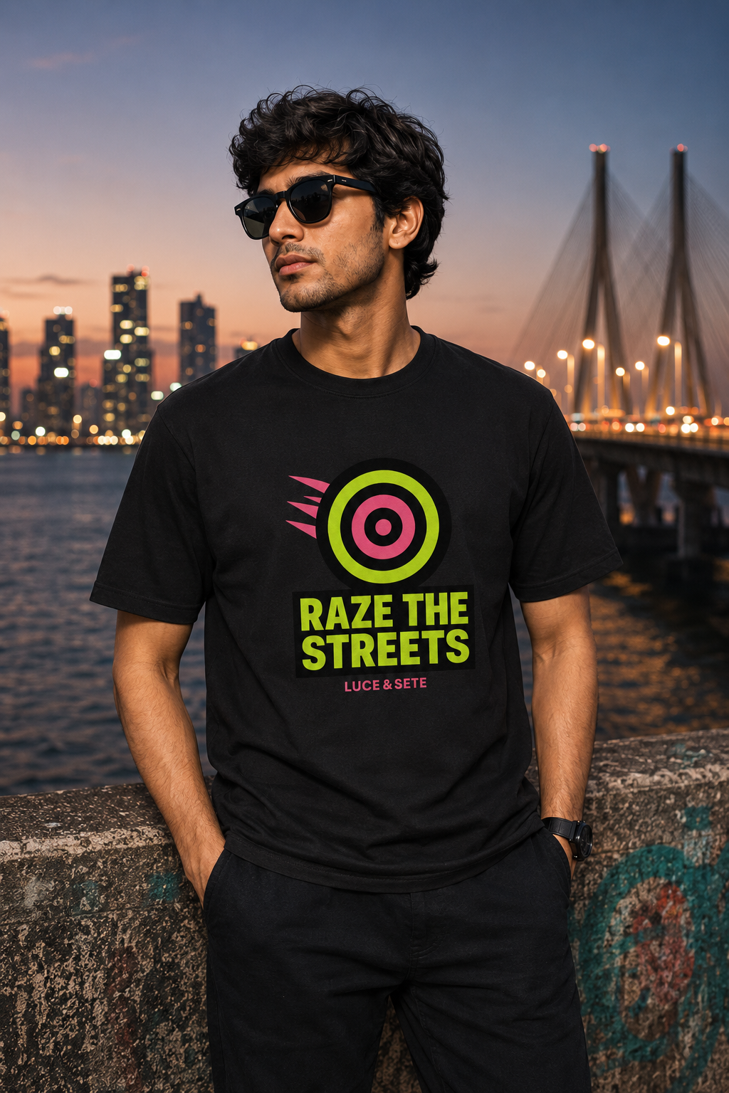 LUCE & SETE GPT mockup 1 - Raze The Streets Classic Graphic T-Shirt for Men | Urban Streetwear Statement - 476_9390695481581_unisex-classic-crew-t-shirt-1_TRAVEL_front_HERO_20260603_223125.png