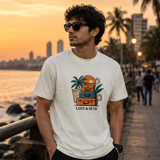 LUCE & SETE GPT mockup 1 - Vintage Luggage Travel Graphic Classic T-Shirt for Men | Freedom Travel Streetwear - 476_9390787690733_unisex-classic-crew-t-shirt-4_TRAVEL_GRID_20260603_223325_02_row1_col2.png