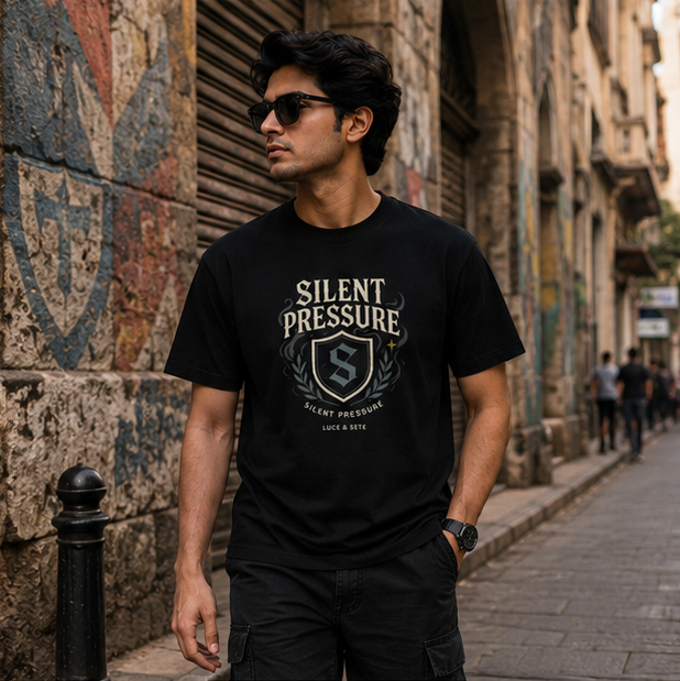 LUCE & SETE GPT mockup 1 - Silent Pressure Shield Classic Graphic T-Shirt for Men | Subtle Strength Streetwear - 476_9390858961133_unisex-classic-crew-t-shirt-13_TRAVEL_GRID_20260603_234849_02_row1_col2.png