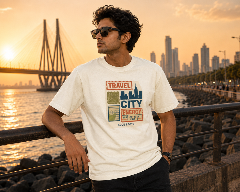 LUCE & SETE GPT mockup 1 - Travel City Energy Classic Graphic T-Shirt for Men | Urban Explorer Streetwear - 476_9390859092205_unisex-classic-crew-t-shirt-14_TRAVEL_front_HERO_20260603_235335.png