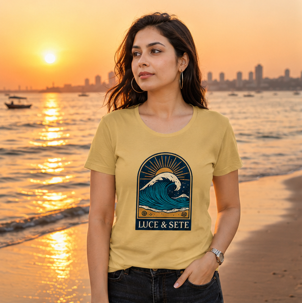 LUCE & SETE GPT mockup 1 - Ocean Wave Sunburst Classic Graphic T-Shirt for Women | Travel Freedom Streetwear - 476_9390891761901_womens-classic-t-shirt-20_TRAVEL_GRID_20260604_005409_01_row1_col1.png