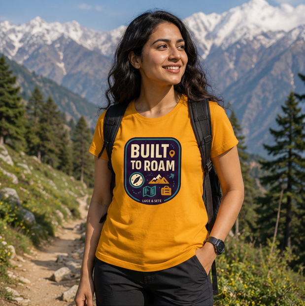 LUCE & SETE GPT mockup 1 - Built to Roam Classic Graphic T-Shirt for Women | Travel Adventure Streetwear - 476_9390894350573_womens-classic-t-shirt-32_TRAVEL_GRID_20260604_011101_01_row1_col1.png