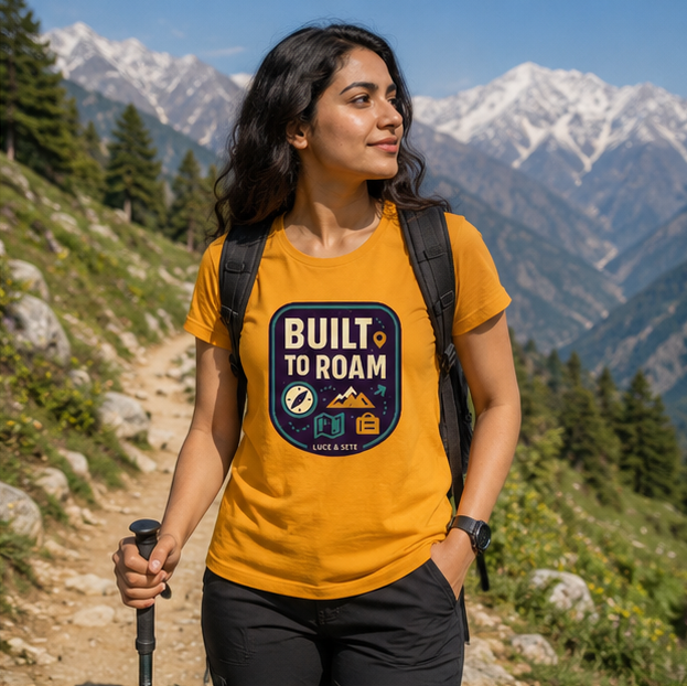 LUCE & SETE GPT mockup 1 - Built to Roam Classic Graphic T-Shirt for Women | Travel Adventure Streetwear - 476_9390894350573_womens-classic-t-shirt-32_TRAVEL_GRID_20260604_011101_02_row1_col2.png