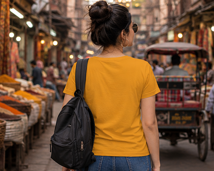 LUCE & SETE GPT mockup 1 - Travel Core Wander Utility Classic Graphic T-Shirt for Women | Travel Freedom Streetwear - 476_9390895169773_womens-classic-t-shirt-35_TRAVEL_GRID_20260604_115406_03_row2_col1.png