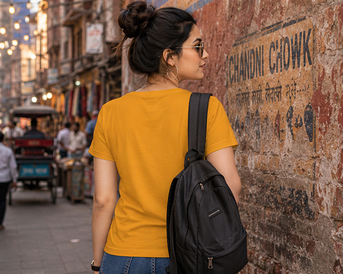 LUCE & SETE GPT mockup 1 - Travel Core Wander Utility Classic Graphic T-Shirt for Women | Travel Freedom Streetwear - 476_9390895169773_womens-classic-t-shirt-35_TRAVEL_GRID_20260604_115406_04_row2_col2.png