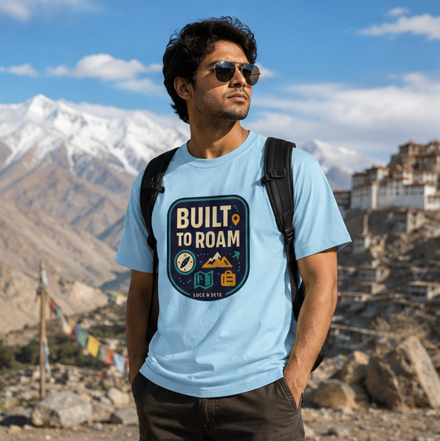LUCE & SETE GPT mockup 1 - Built to Roam Classic Graphic T-Shirt for Men | Travel Adventure Streetwear - 476_9391065039085_unisex-classic-crew-t-shirt-31_TRAVEL_GRID_20260604_222408_01_row1_col1.png