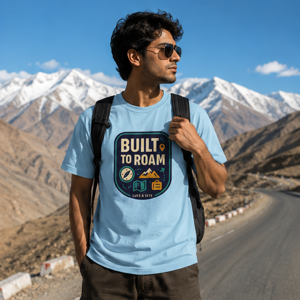 LUCE & SETE GPT mockup 1 - Built to Roam Classic Graphic T-Shirt for Men | Travel Adventure Streetwear - 476_9391065039085_unisex-classic-crew-t-shirt-31_TRAVEL_GRID_20260604_222408_02_row1_col2.png