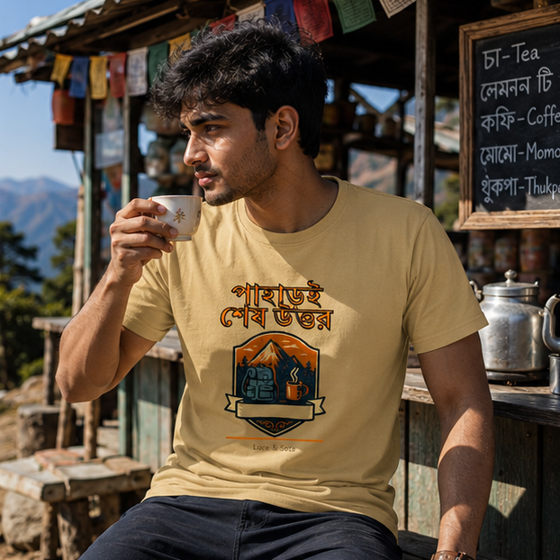LUCE & SETE GPT mockup 1 - পাহাড়ই শেষ উত্তর Classic Graphic T-Shirt for Men | Bengali Mountain Adventure - 476_9391238742253_unisex-classic-crew-t-shirt-38_BENGALI_GRID_20260604_233109_02_row1_col2.png