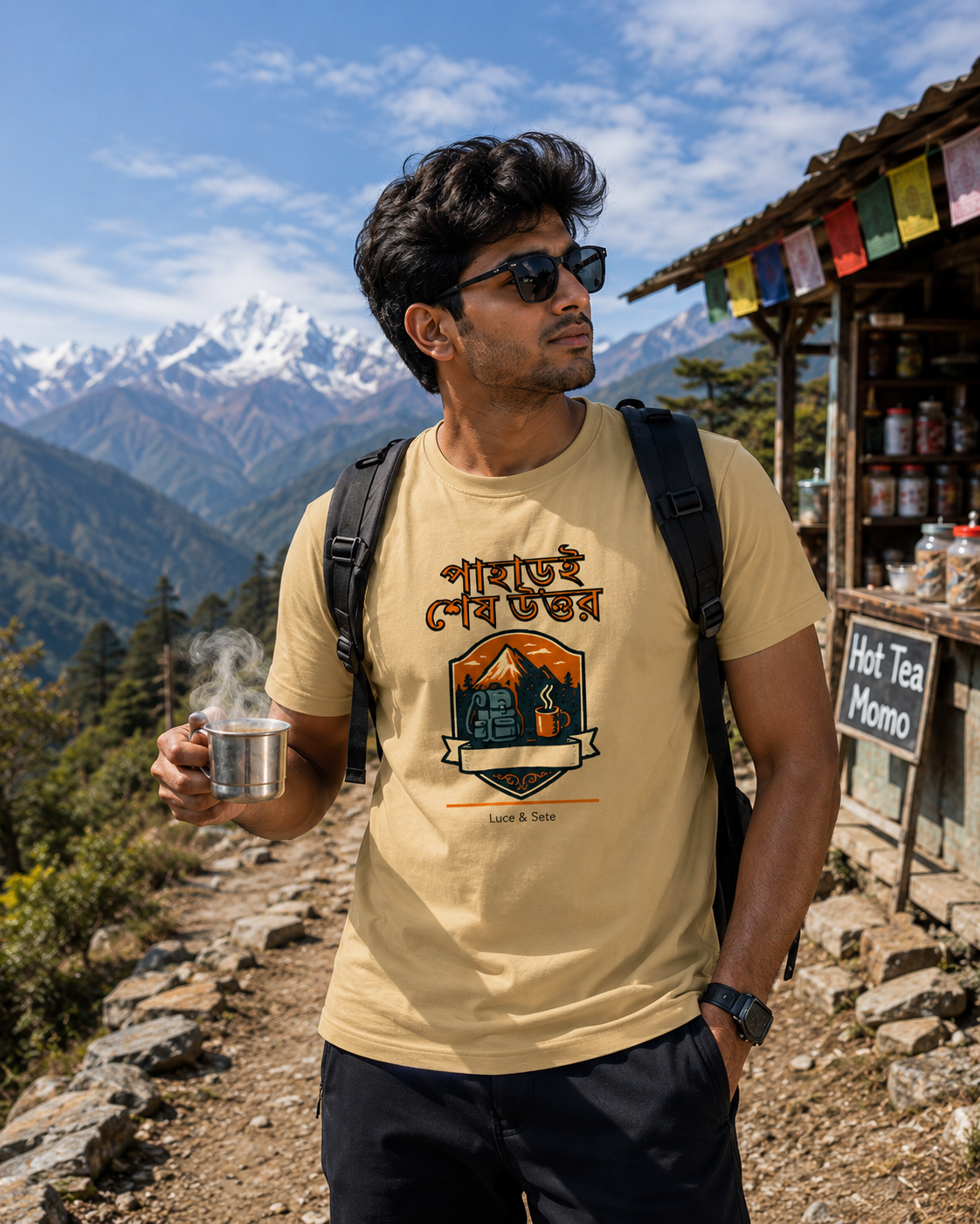 LUCE & SETE GPT mockup 1 - পাহাড়ই শেষ উত্তর Classic Graphic T-Shirt for Men | Bengali Mountain Adventure - 476_9391238742253_unisex-classic-crew-t-shirt-38_BENGALI_front_HERO_20260604_233337.png
