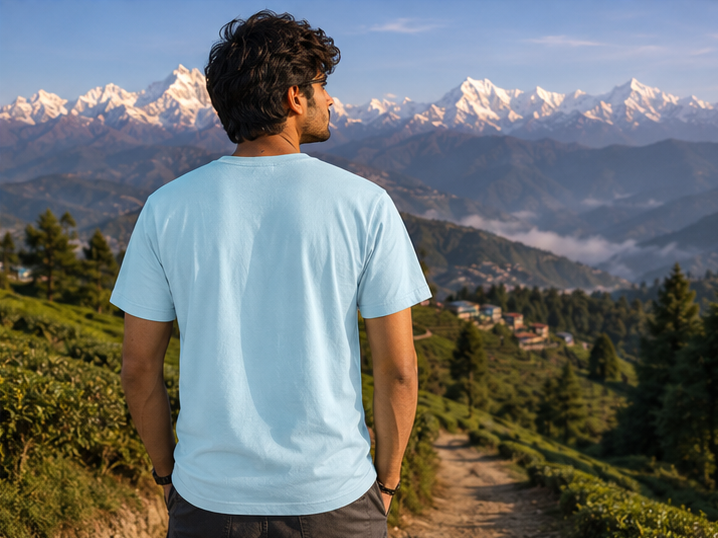 LUCE & SETE GPT mockup 1 - পাহাড় ছাড়া ছুটি অসম্পূর্ণ Classic Graphic T-Shirt for Men | Bengali Travel Statement - 476_9391314862317_unisex-classic-crew-t-shirt-45_BENGALI_GRID_20260604_234855_04_row2_col2.png