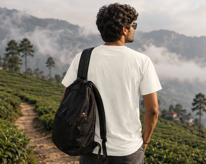 LUCE & SETE GPT mockup 1 - মেঘ দেখলেই ব্যাগ গুছাই Classic Graphic T-Shirt for Men | Bengali Travel Statement - 476_9391314960621_unisex-classic-crew-t-shirt-46_BENGALI_GRID_20260604_235140_03_row2_col1.png