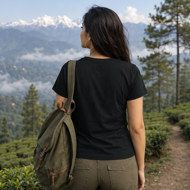 LUCE & SETE GPT mockup 1 - মন খারাপ? পাহাড়ে চলো Classic Graphic T-Shirt for Women | Bengali Travel Inspiration - 476_9391315747053_womens-classic-t-shirt-40_BENGALI_GRID_20260605_000050_03_row2_col1.png
