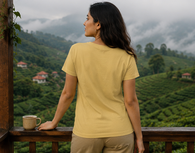 LUCE & SETE GPT mockup 1 - মেঘ দেখলেই ব্যাগ গুছাই Classic Graphic T-Shirt for Women | Bengali Travel Statement - 476_9391316009197_womens-classic-t-shirt-46_BENGALI_GRID_20260605_001003_04_row2_col2.png