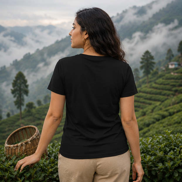LUCE & SETE GPT mockup 1 - মেঘ দেখলেই বাগ গুছাই Classic Graphic T-Shirt for Women | Bengali Cozy Streetwear - 476_9391316041965_womens-classic-t-shirt-47_BENGALI_GRID_20260605_001242_03_row2_col1.png